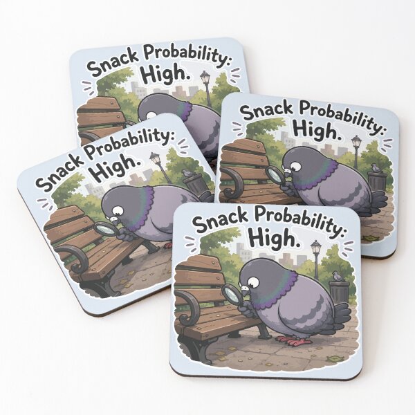Item preview, Snack Probability High Funny Pigeon Detective Bird Meme Sticker designed and sold by SimplePoDesign.