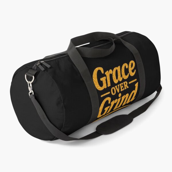 Item preview, Grace Over Grind Gold Glitter Quote designed and sold by TrinovaCreates.