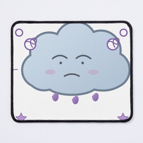 Item preview, Currently Overthinking – Cute Anxious Cloud designed and sold by FlamoArt.