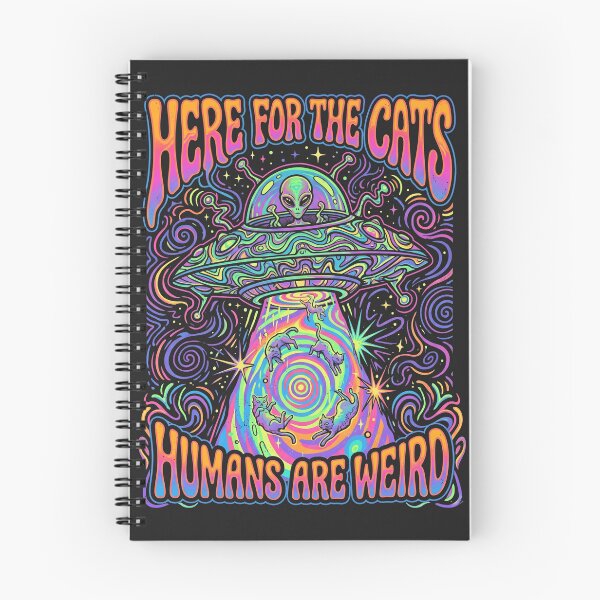 Item preview, Funny Alien Here For The Cats, Humans Are Weird designed and sold by legendaryskins.