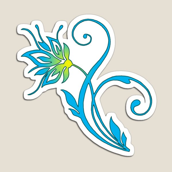 Item preview, Blue flower designed and sold by Lagueny.