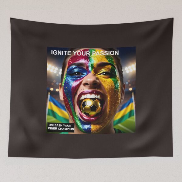 Item preview, Ignite Your Passion Football World Cup Final Memorabilia: Cinematic Fan Euphoria Poster designed and sold by Creative-RE.