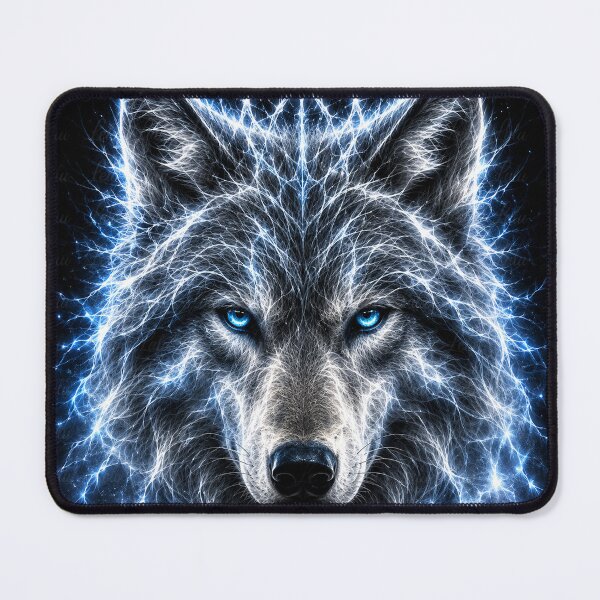 Item preview, Electric Alpha Wolf – Moonlight Guardian designed and sold by LuluLeb.