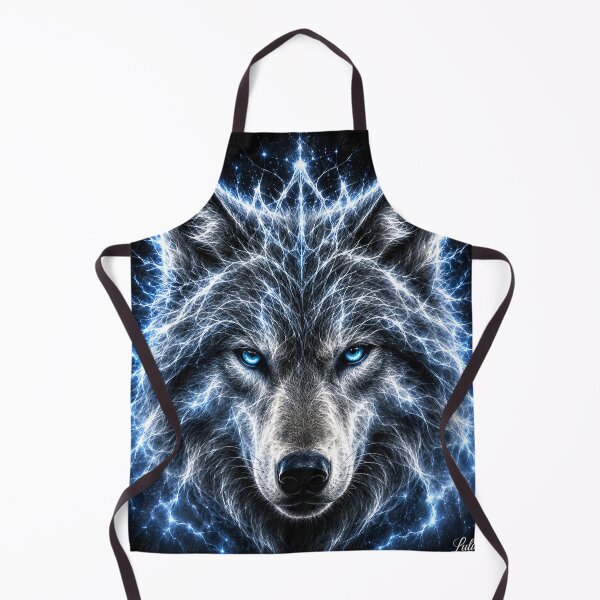 Item preview, Electric Alpha Wolf – Moonlight Guardian designed and sold by LuluLeb.
