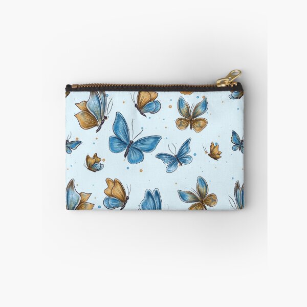 Item preview, Butterflies, blue and gold butterflies, butterfly pattern, wildlife, nature conservation, summer pattern designed and sold by ArtbySvetik.