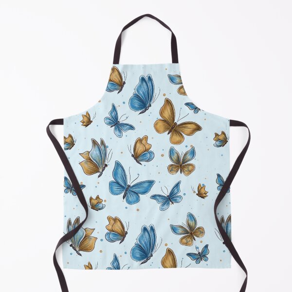 Item preview, Butterflies, blue and gold butterflies, butterfly pattern, wildlife, nature conservation, summer pattern designed and sold by ArtbySvetik.