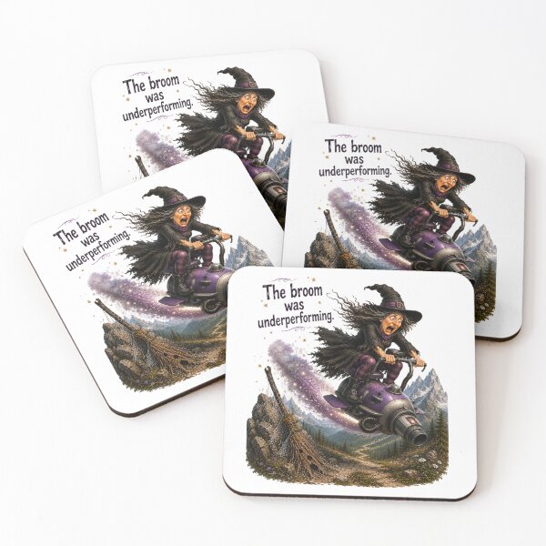 Item preview, Funny Witch Upgrade – The Broom Was Underperforming | Fantasy Humor designed and sold by Alpine-Ink.