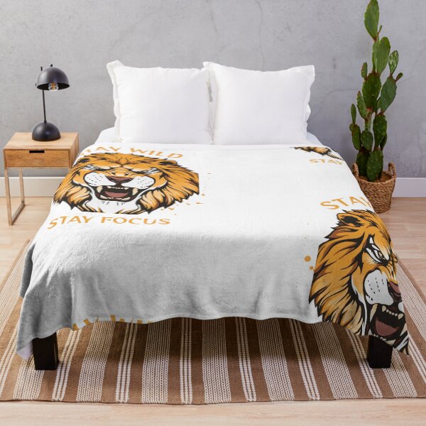 Item preview, Stay Wild Stay Focus Lion Motivational Design designed and sold by Harrietcozz.