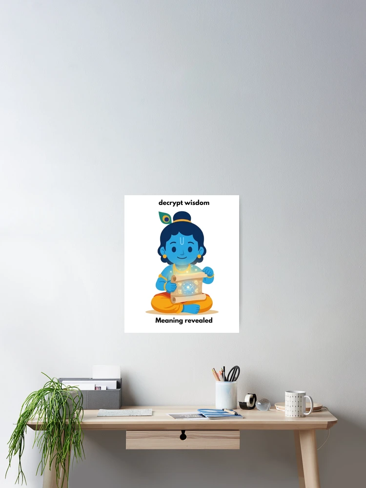 Thumbnail 2 of 3, Poster, Decrypt Wisdom | Cybersecurity Developer Sticker | Tech Humor designed and sold by BhaktiByte.