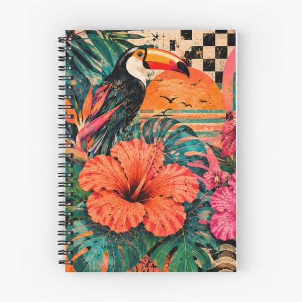 Item preview, Electric Tropicana Toucan – Tropical Maximalist Retro Jungle designed and sold by StrepckPatterns.