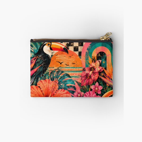 Item preview, Electric Tropicana Toucan – Tropical Maximalist Retro Jungle designed and sold by StrepckPatterns.