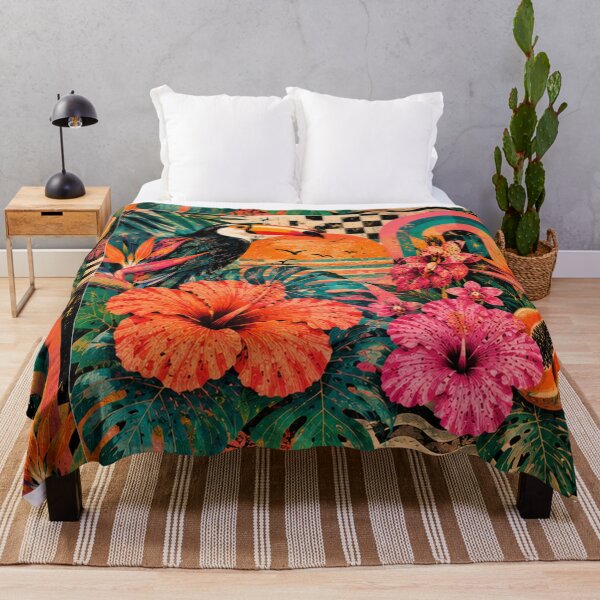 Item preview, Electric Tropicana Toucan – Tropical Maximalist Retro Jungle designed and sold by StrepckPatterns.