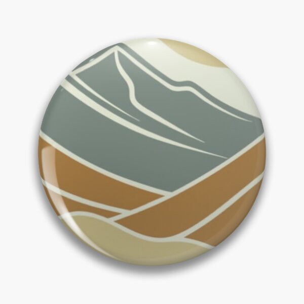 Item preview, Boho Minimalist Mountain Landscape - Earth Tone Mid Century Modern Sun designed and sold by LYAN-STORE.
