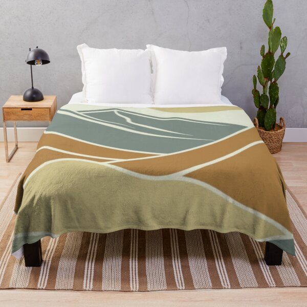 Item preview, Boho Minimalist Mountain Landscape - Earth Tone Mid Century Modern Sun designed and sold by LYAN-STORE.