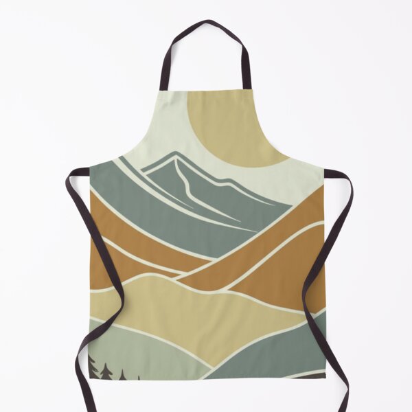 Item preview, Boho Minimalist Mountain Landscape - Earth Tone Mid Century Modern Sun designed and sold by LYAN-STORE.
