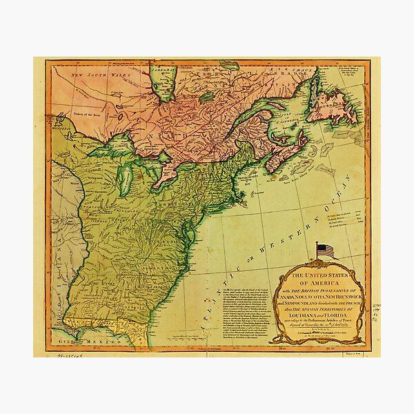 Item preview, Map of the United States of America (1794) designed and sold by allhistory.