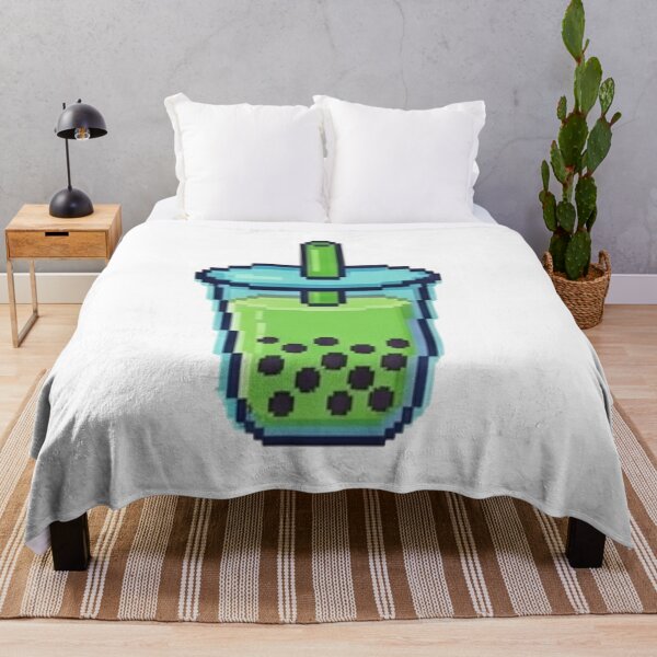 Item preview, Cute Green Matcha Boba Pixel Art Bubble Tea designed and sold by Rehnair.