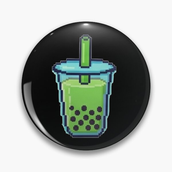 Item preview, Cute Green Matcha Boba Pixel Art Bubble Tea designed and sold by Rehnair.