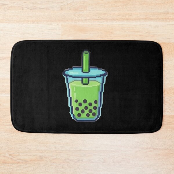Item preview, Cute Green Matcha Boba Pixel Art Bubble Tea designed and sold by Rehnair.