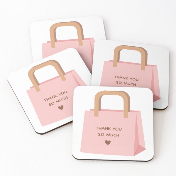 Item preview, Pink Paper Shopping Bag Thank You So Much designed and sold by Anne97s.
