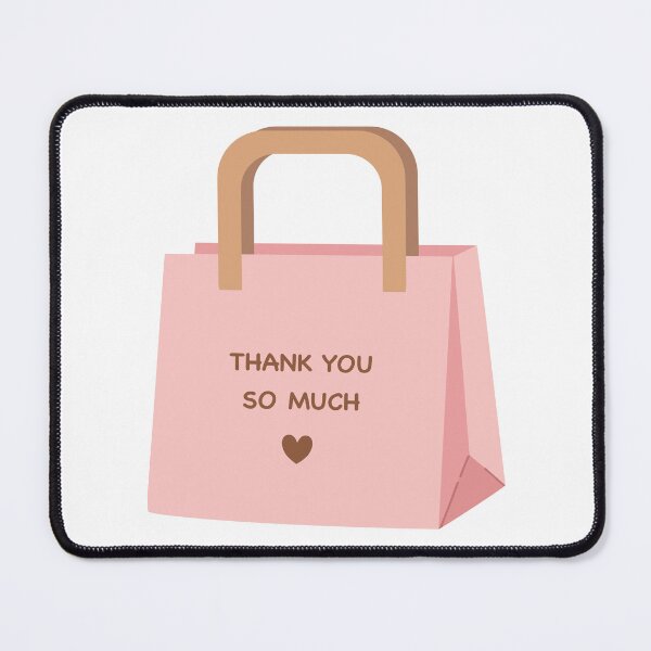 Item preview, Pink Paper Shopping Bag Thank You So Much designed and sold by Anne97s.