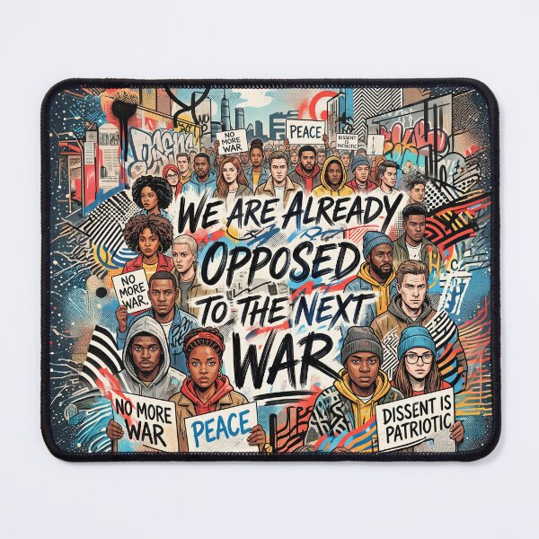 Item preview, We Are Already Opposed to The Next War designed and sold by Home Decor Art.