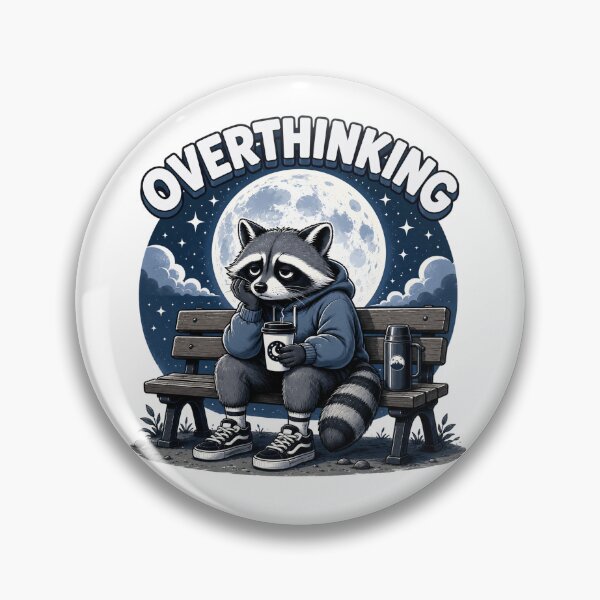 Item preview, Overthinking Raccoon Funny Coffee Lover Night Owl Gift designed and sold by the-dovlat.