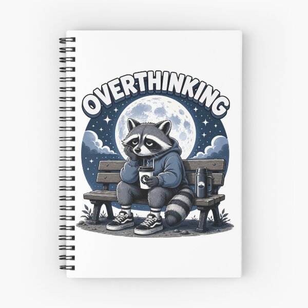 Item preview, Overthinking Raccoon Funny Coffee Lover Night Owl Gift designed and sold by the-dovlat.