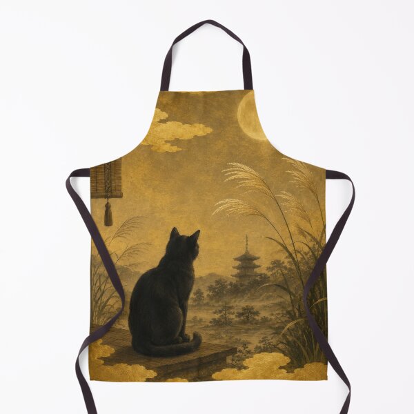 Item preview, Heian Cats #007 – Moonlit Silence designed and sold by YamatoCatStudio.
