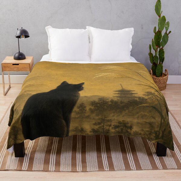 Item preview, Heian Cats #007 – Moonlit Silence designed and sold by YamatoCatStudio.