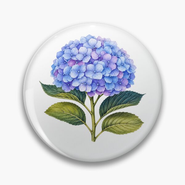 Item preview, Blue Purple Hydrangea Botanical Flower Garden Lover designed and sold by Moizento.