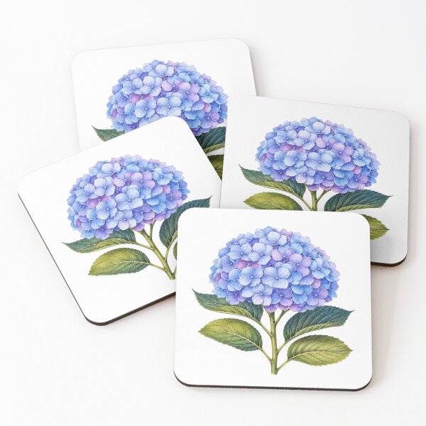 Item preview, Blue Purple Hydrangea Botanical Flower Garden Lover designed and sold by Moizento.