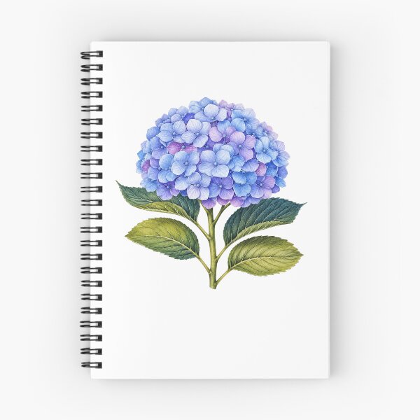 Item preview, Blue Purple Hydrangea Botanical Flower Garden Lover designed and sold by Moizento.