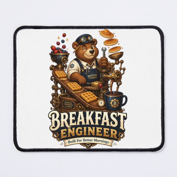 Item preview, Breakfast Engineer Bear designed and sold by Sovereign Supply Co..