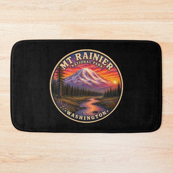 Item preview, Mt. Rainier National Park Sunset | Hidden Bigfoot | Washington designed and sold by Swanny's Custom T-shirt and Gift Designs.