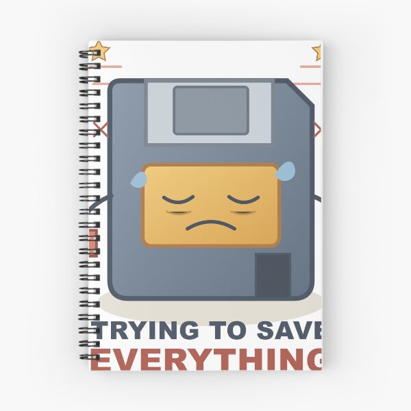 Item preview, Trying to Save Everything – Overworked Floppy Disk designed and sold by FlamoArt.