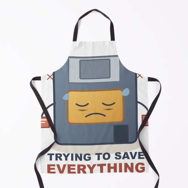 Item preview, Trying to Save Everything – Overworked Floppy Disk designed and sold by FlamoArt.