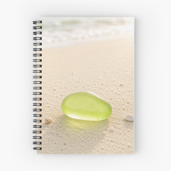 Item preview, Little Treasure Lime Sea Glass Coastal Beach Photography Art Print designed and sold by TheSlowShore.