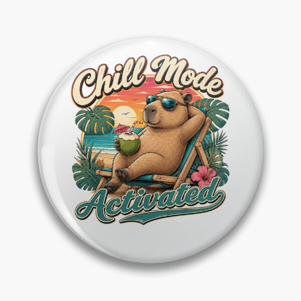 Item preview, Relaxing Capybara Beach Vacation Tropical Summer Vibes designed and sold by the-dovlat.
