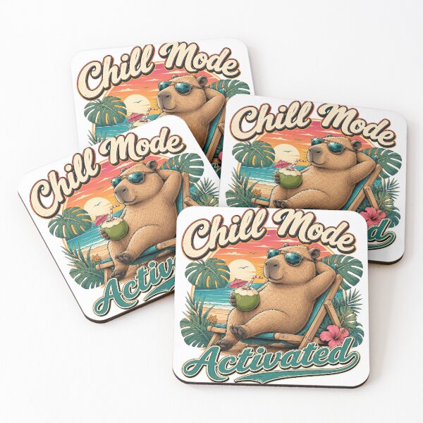 Item preview, Relaxing Capybara Beach Vacation Tropical Summer Vibes designed and sold by the-dovlat.