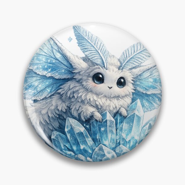 Item preview, Magical Glacier Moth Crystal Fantasy designed and sold by Mosslume Studio.