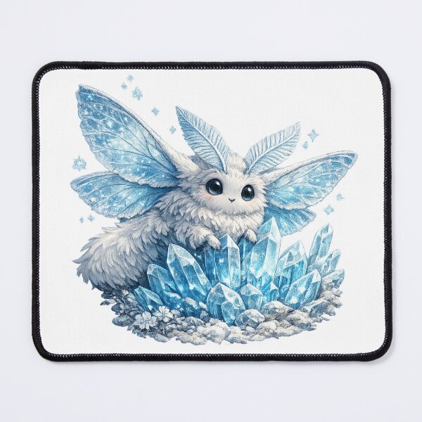 Item preview, Magical Glacier Moth Crystal Fantasy designed and sold by Mosslume Studio.