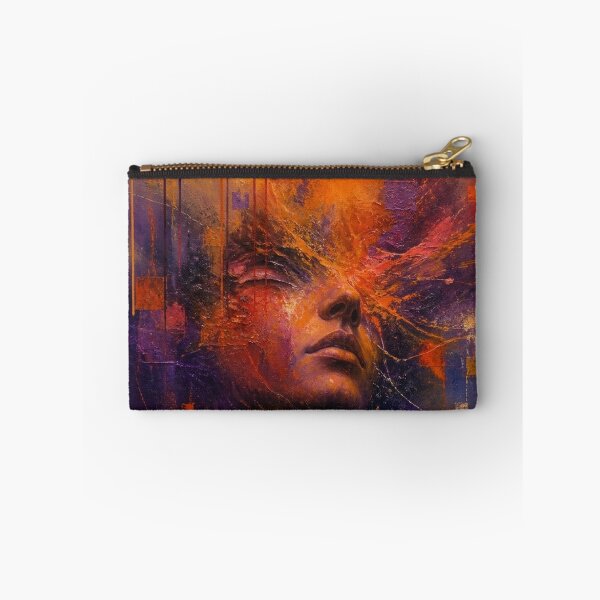 Item preview, Abstract Portrait Purple Orange Face Art - The Inner Eye designed and sold by Joey Santiago.