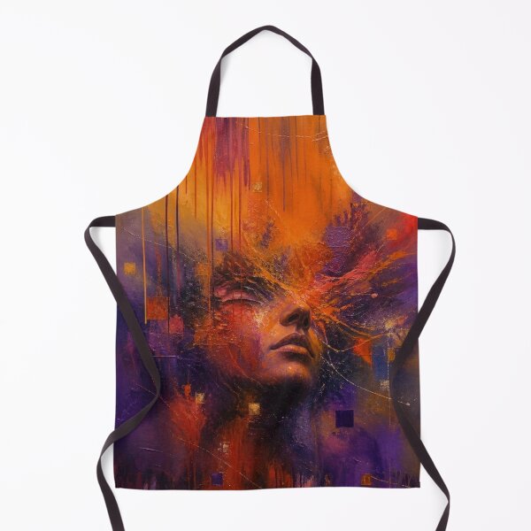 Item preview, Abstract Portrait Purple Orange Face Art - The Inner Eye designed and sold by Joey Santiago.