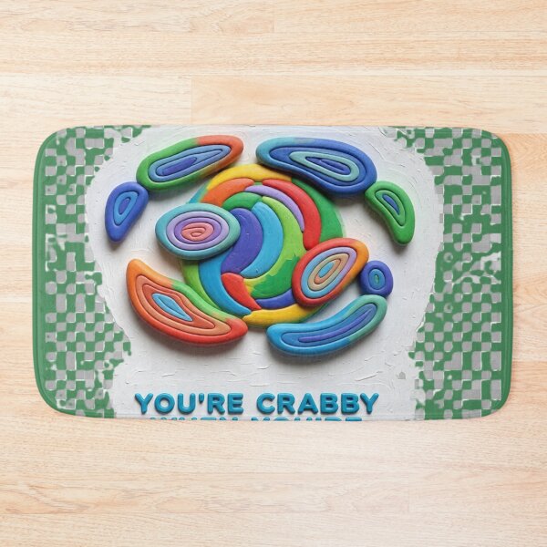 Item preview, cancer you're crabby colorful geometric zodiac abstract design designed and sold by SmashingDeals.