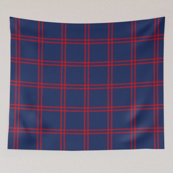 Item preview, Double Plaid Pattern Red and Blue designed and sold by tonymagnerart.