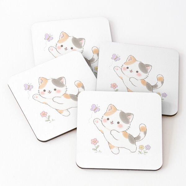 Item preview, Playful Calico Kitten Jumping designed and sold by Partoon-dp.