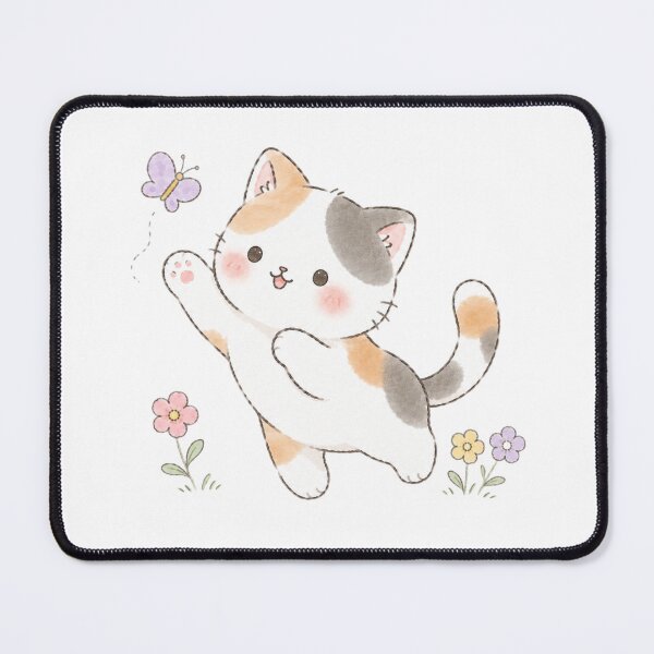 Item preview, Playful Calico Kitten Jumping designed and sold by Partoon-dp.
