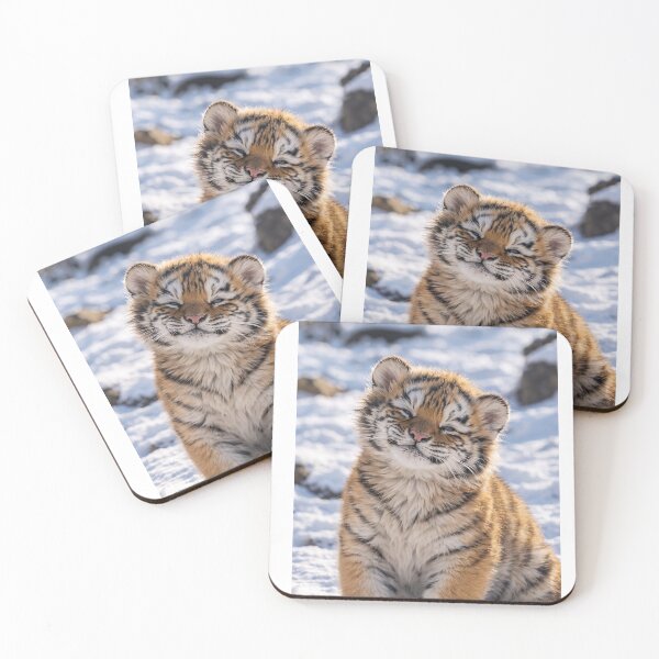 Item preview, Cute Baby Tiger Cub in Snow designed and sold by Vinnu Vault.