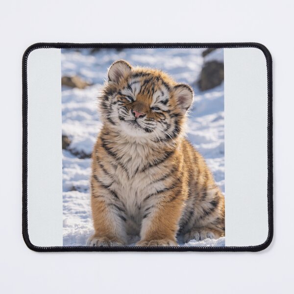 Item preview, Cute Baby Tiger Cub in Snow designed and sold by Vinnu Vault.